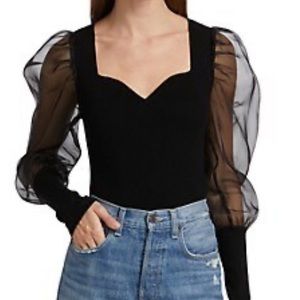 Veronica Beard Finian merino wool blend top